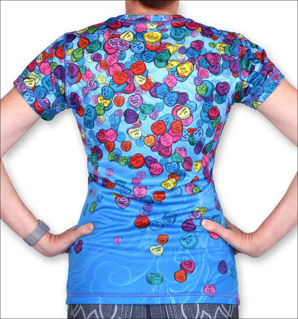 INKnBURN Women's Candy Heart Tech Shirt s/s