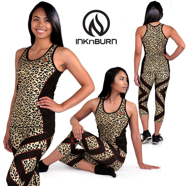 INKnBURN Women's Leopard Singlet
