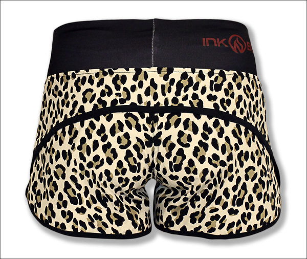 INKnBURN Women's Leopard Shorts