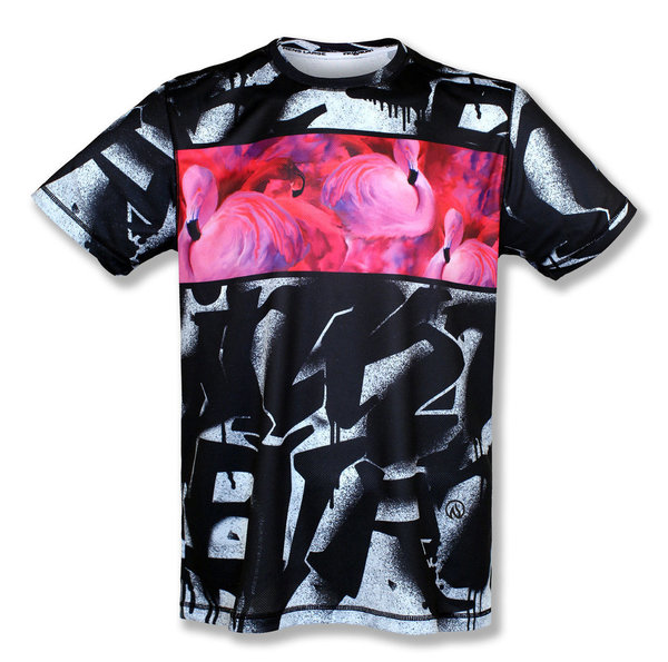 INKnBURN Men's Urban Flamingo Tech Shirt