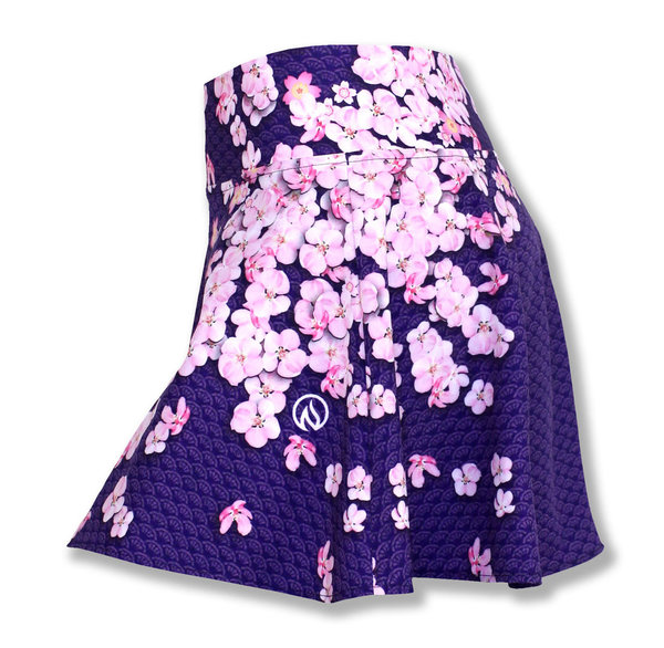 INKnBURN Women's Sakura Flare Skirt with 4" Shorts
