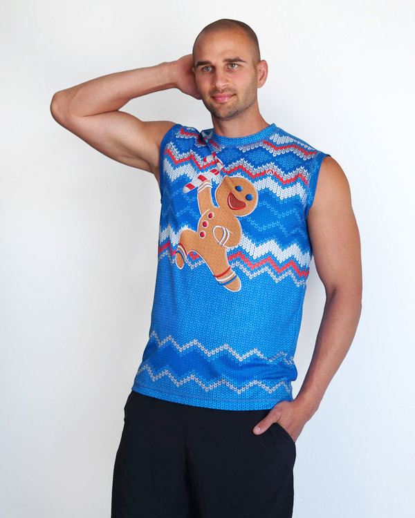 INKnBURN Men's Fast Cookie Sweater Vest Tech Shirt