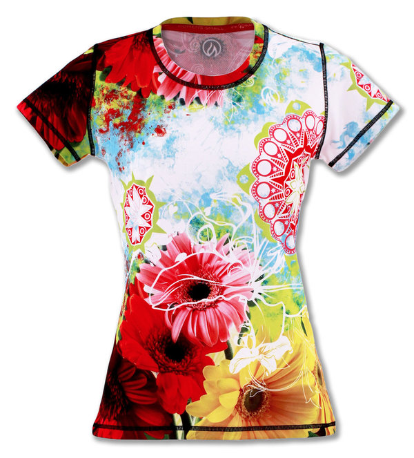 INKnBURN Women's Wildflower Tech Shirt