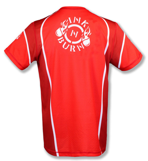INKnBURN Men's Red Run or Die Tech Shirt