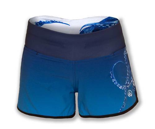 INKnBURN Women's Blue Octo Shorts