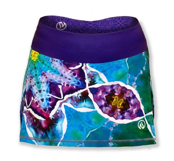 INKnBURN Women's Tie Dye Mandala Sports Skirt