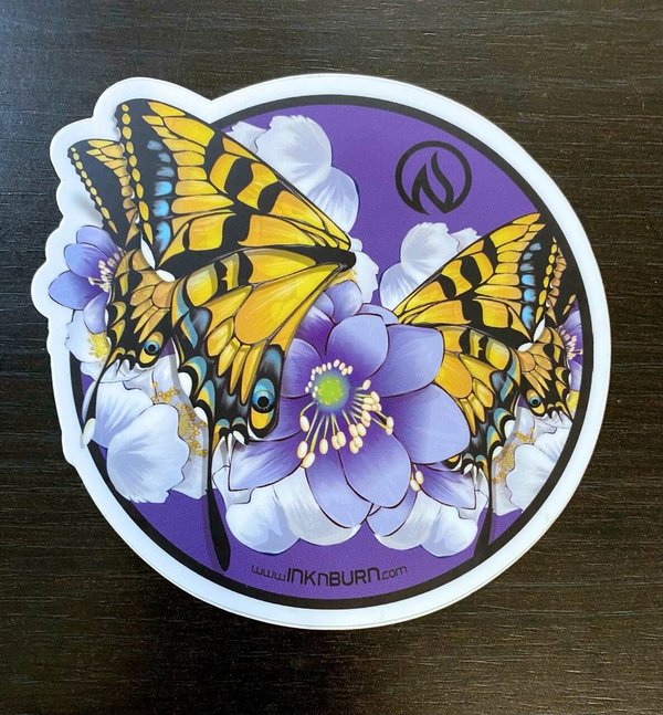 INKnBURN Flutter Sticker