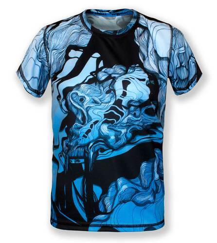 INKnBURN Men's Our Lady of the Mask Tech Shirt
