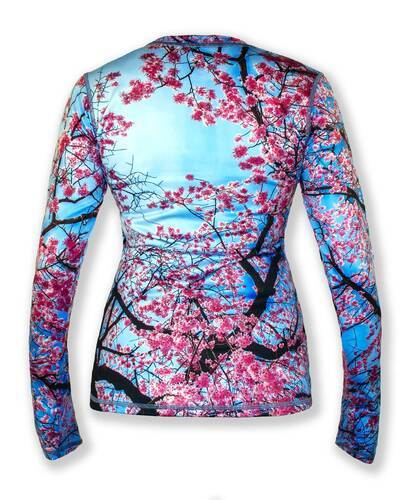 INKnBURN Women's Cherry Blossom Pullover with Thumbholes