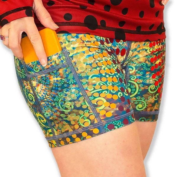 INKnBURN Women's Radiant Paisley 4" Shorts