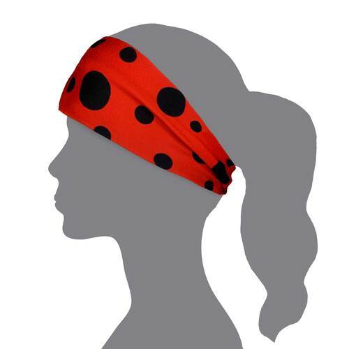 INKnBURN Women's Ladybug No-Slip Headband