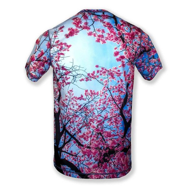 INKnBURN Men's Cherry Blossom Tech Shirt