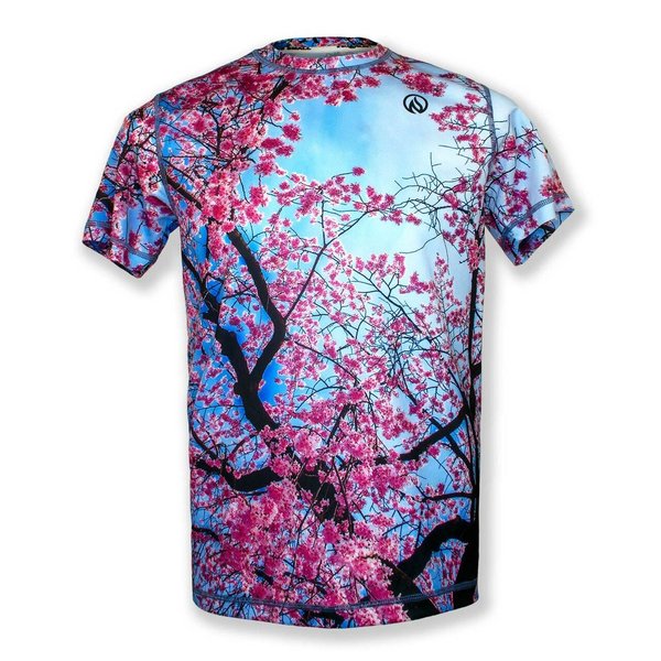 INKnBURN Men's Cherry Blossom Tech Shirt