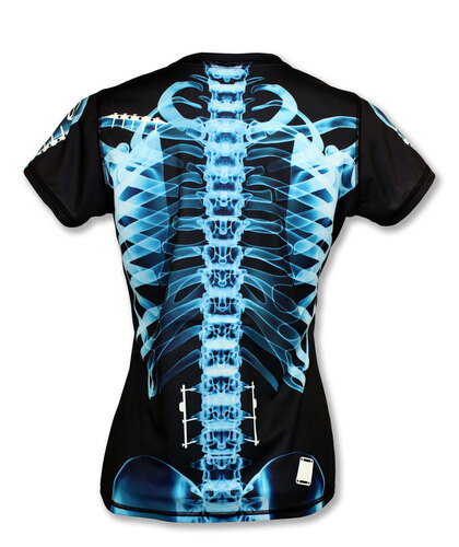 INKnBURN Women's Blue X-Ray Tech Shirt