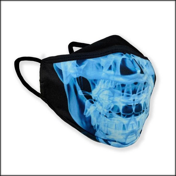 INKnBURN Blue X-Ray 3-Layer Face Mask
