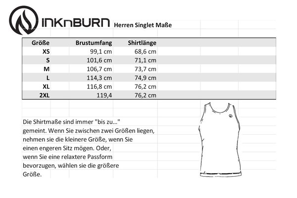 INKnBURN Men's Playing with Fire Singlet
