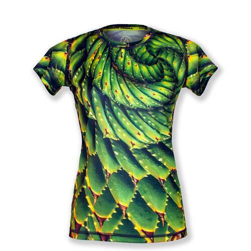 INKnBURN Women's Spiral Aloe Tech Shirt
