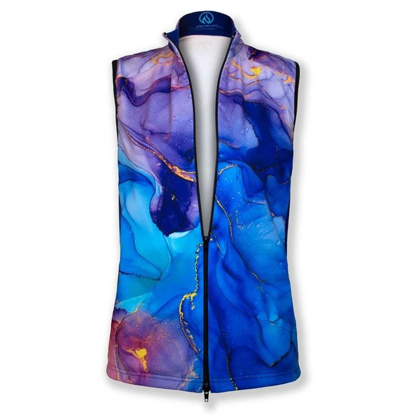 INKnBURN Women's Heart of Gold Zip Fleece Vest
